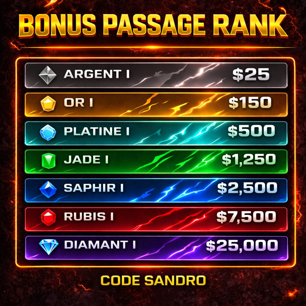 Liste des Bonus de Rank
